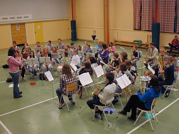 Fra �ving kvelden f�r NM-spilling (Foto: Arild Erlien)